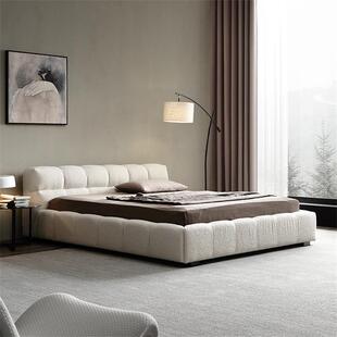 意式简约布艺732米双人床现代床主卧1.大8意大利B&B榻榻米泡芙床