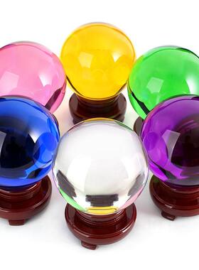 黄水紫水晶粉水晶白晶水球五行球t1581423大摆号晶客厅件