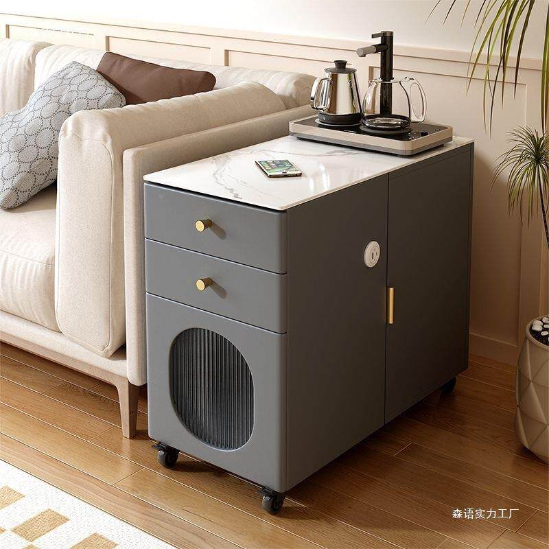 沙发边柜侧边板茶几客茶吧机家用角几简约小茶岩厅几可柜移动无品