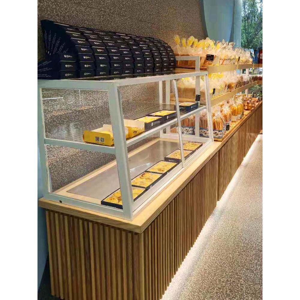 A10L日式面包柜面商包展柜木玻璃用边柜示展示511架子烘培柜台实