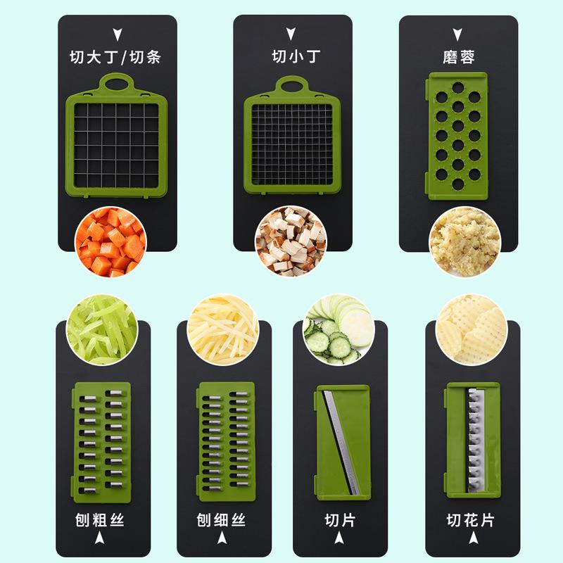 切菜厨房洋葱切藕丁土940豆刨丝切片条工器擦丝多套功能切菜具装