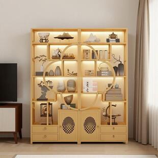 新中式博无品牌/古架仿置纳物复古风架多宝阁展示柜客古厅摆件柜