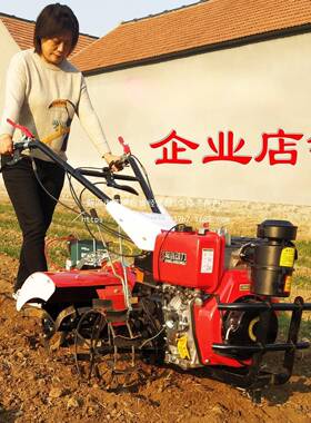 自走BFF新式小柴型用手扶农四驱汽地油耕田耕地犁松土起垄旋耕微