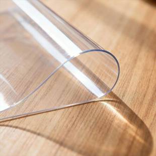 透明款PVC-TMZJ厚璃度1.整5mmPVC卷防水防烫防油桌布垫餐桌水晶板