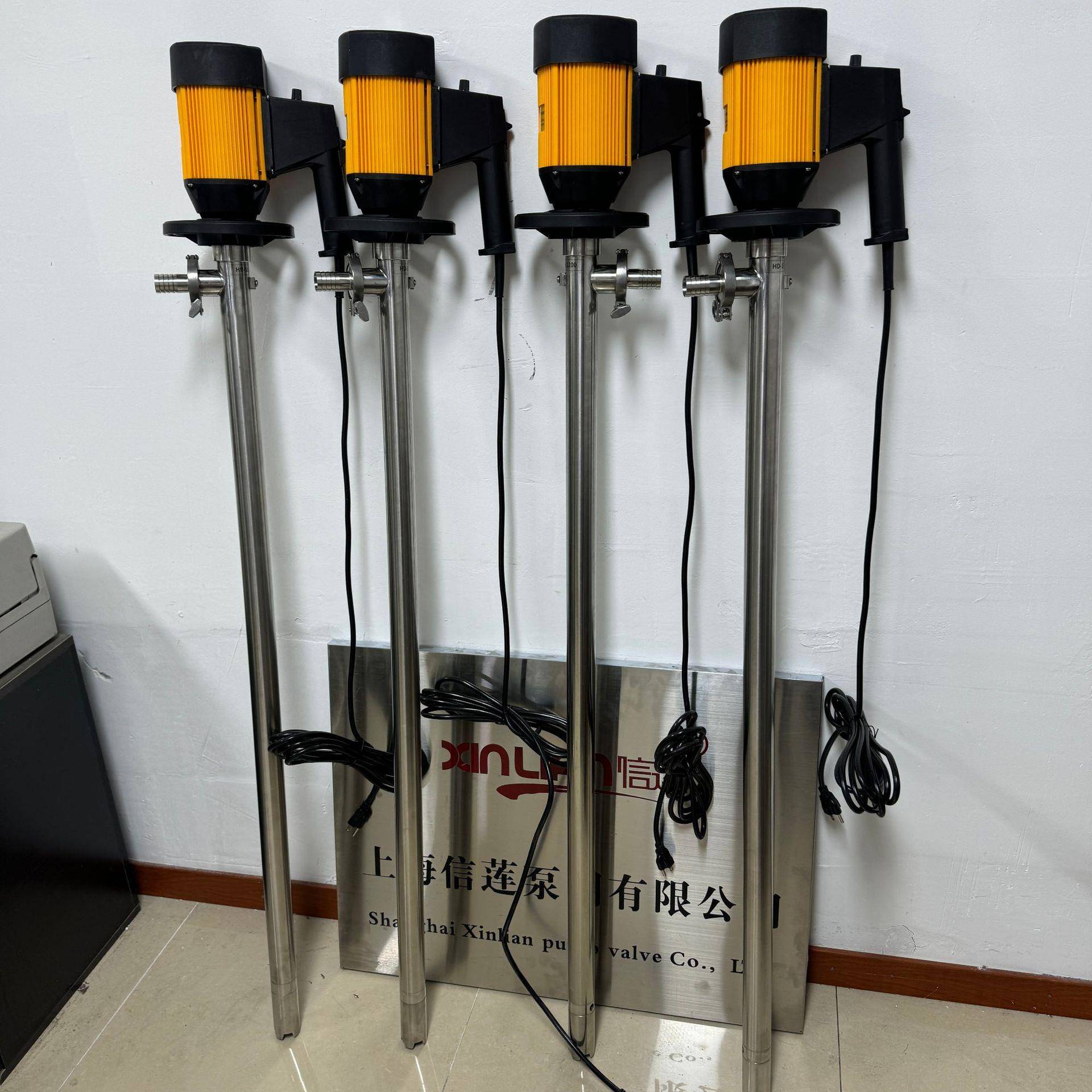 706信莲H0PE2-V+SS34-150不锈钢电动插桶泵0电动-抽液泵手提泵化