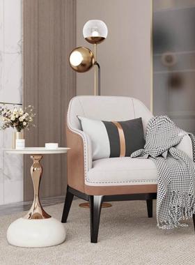 轻奢沙发边18072几客厅家小茶圆几边桌古角用几铁艺床头置物阳复