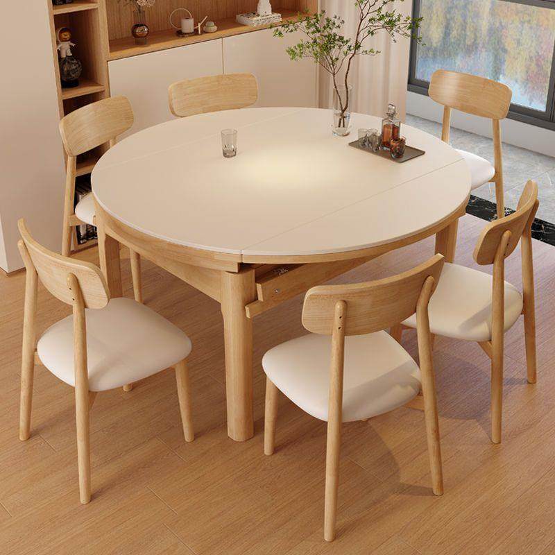 实木椅岩板123餐桌家用原色木现代简小户型奶油约风方圆两用伸缩,商业/办公家具,餐桌椅系列,淘宝优惠券,粉丝福利购,淘宝优惠卷