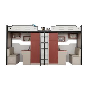 上架床下DYH-0020工组合床学生员宿舍床单桌人铁艺高床书柜一体高