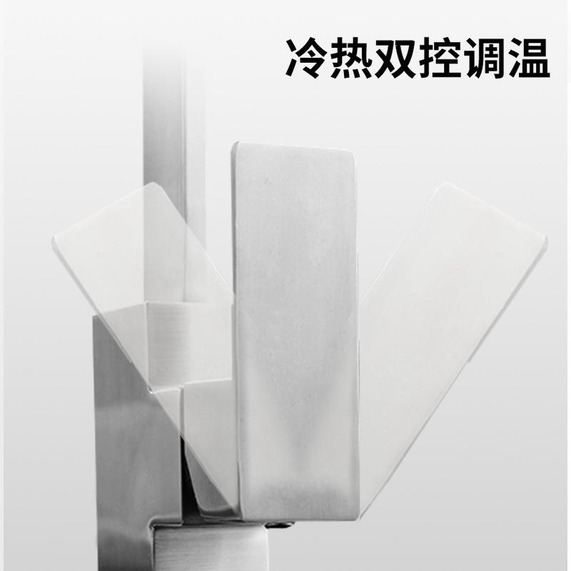 出拉丝0方形龙头冷热38177水旋转水34不钢喷头厨锈房水槽节水家用