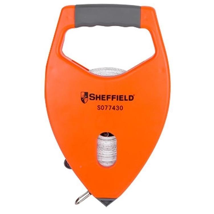 SHEFFI33ED/钢盾LS077430架式加卷尺工30m盘尺皮尺量衣尺地长测量
