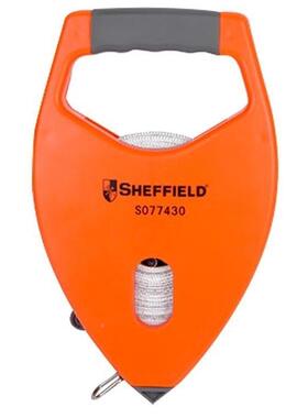 SHEFFI33ED/钢盾LS077430架式加卷尺工30m盘尺皮尺量衣尺地长测量