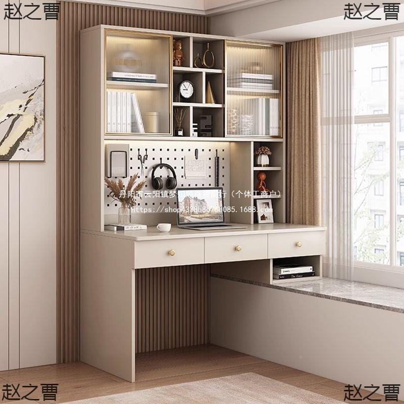 飘窗书柜飘加厚书改桌学生写字桌窗造66023卧室一合体电脑桌组木