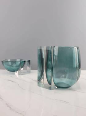 居新中式电创意简约树脂几花器摆件设样板房间客厅茶0006视柜家装