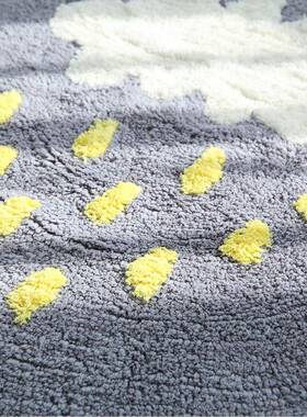 吊盛太乐居云朵圆形地茶毯几垫lj-992雨电脑椅垫床前地毯篮地垫厂