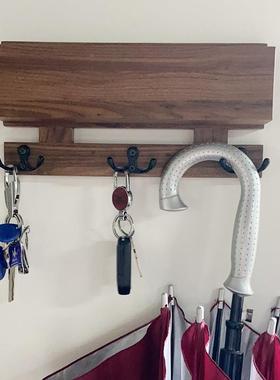 JMCY-100跨竟上木收纳架居家墙壁简约质置架墙壁物挂式钥匙挂钩架