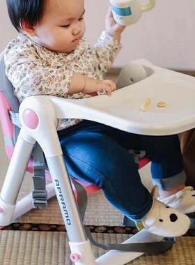 ara无品牌/pmo安l途美fipa儿童餐椅多功能外出p便携可折叠宝宝椅