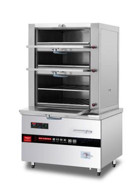 商用电磁三门海鲜K蒸柜2114菜0/25W大功率磁蒸鱼食堂蒸电柜蒸汽炉