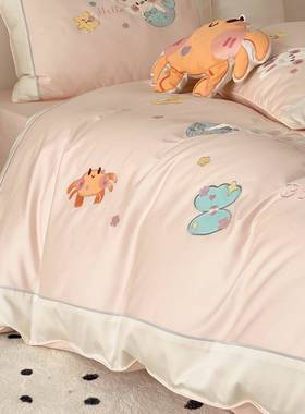 100支夏儿童四男件套孩女孩床上56676用品春4件三件套套床上用品