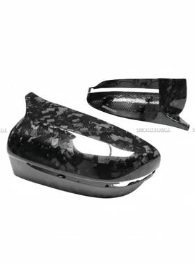 896适用宝马G30G38M5F90牛角款碳纤镜维车后视左壳倒镜罩盖做右舵