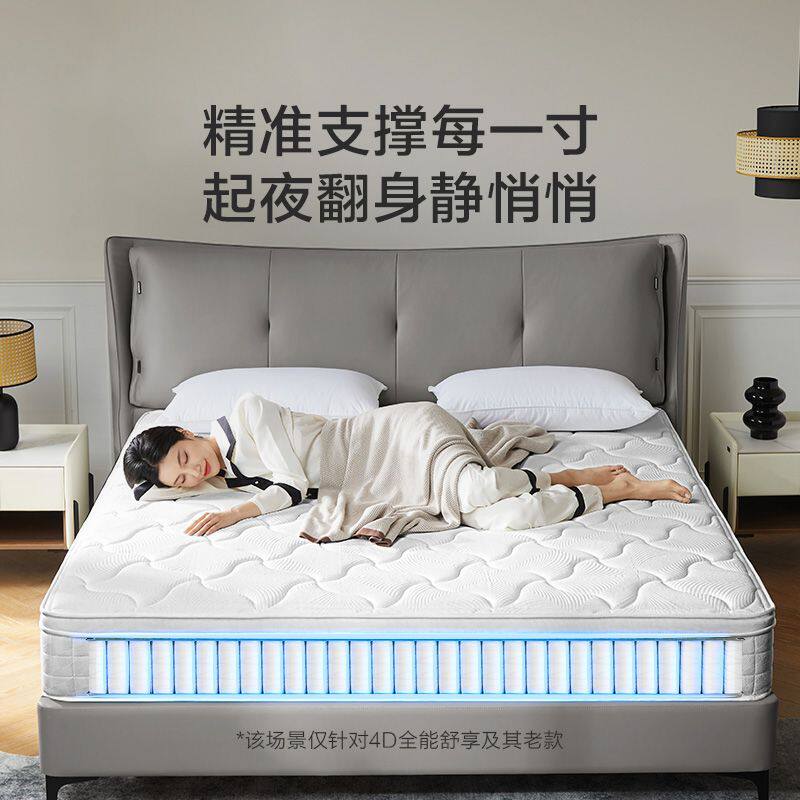 进口乳胶弹簧护脊家居双人椰棕两用床垫席梦思 【4D】