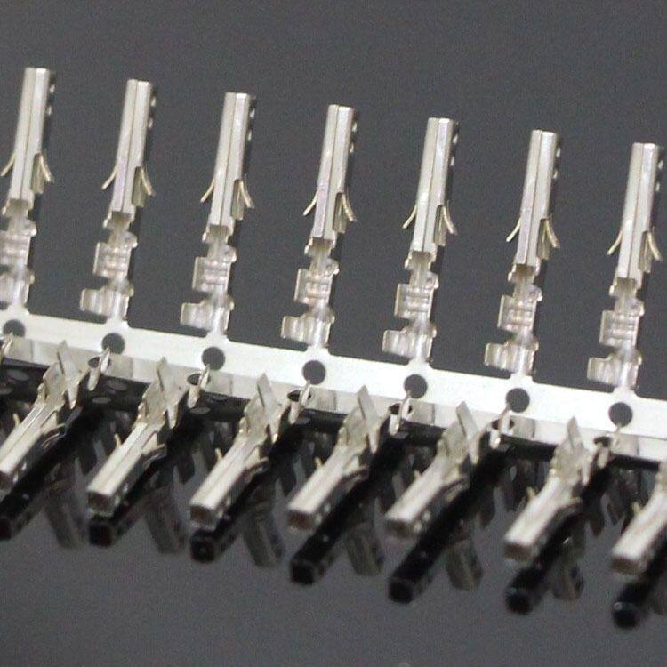 4.2mm连接器5557接线端子铜簧片 接线簧片公母壳低脚端子10000个