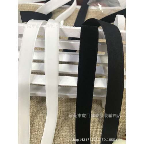 绒松带LNS植丝绒带带弹性紧单面双面织带尼龙