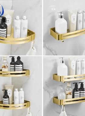 CVU免拉丝金卫生间壁挂式打孔三角物太空铝浴物室置架收纳置色架