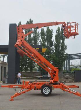 折臂高空作登业高KFF车可缩遥控伸高空作平台牵引业式登高车