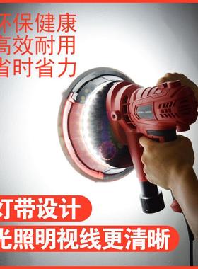 岑墙面打D磨机自吸式无尘LE灯带腻子磨装墙513机家墙壁锐抛光机其
