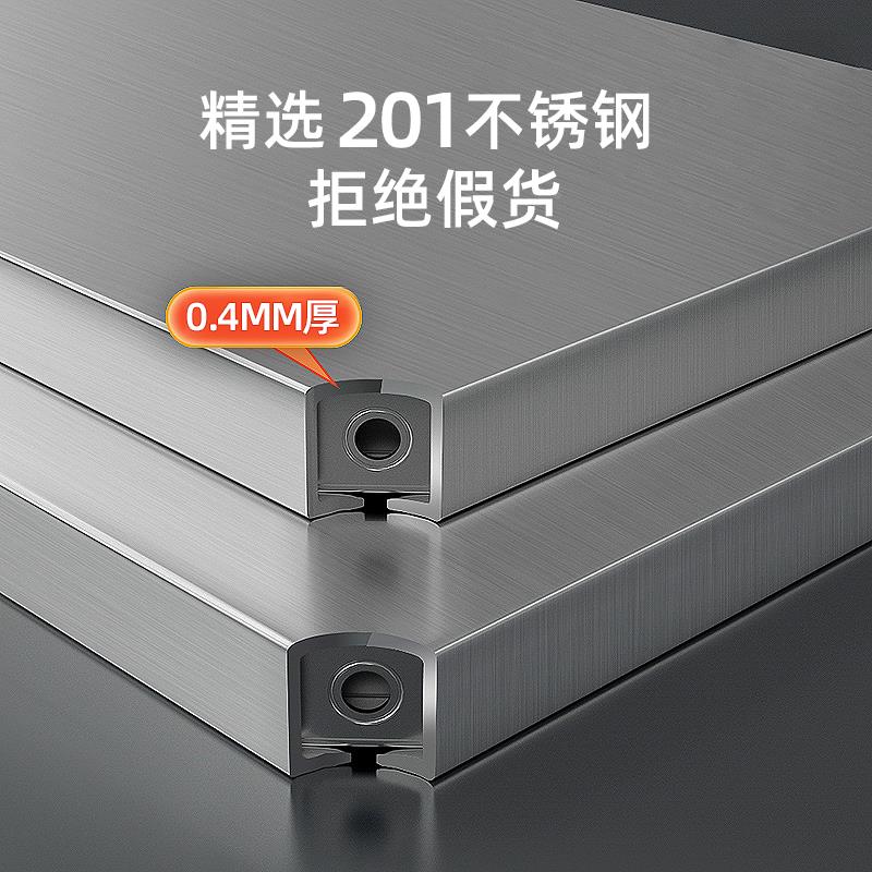 厨置Fhzxhfgw物架多不锈纳钢架子货架橱房柜落地功能收架工作台家