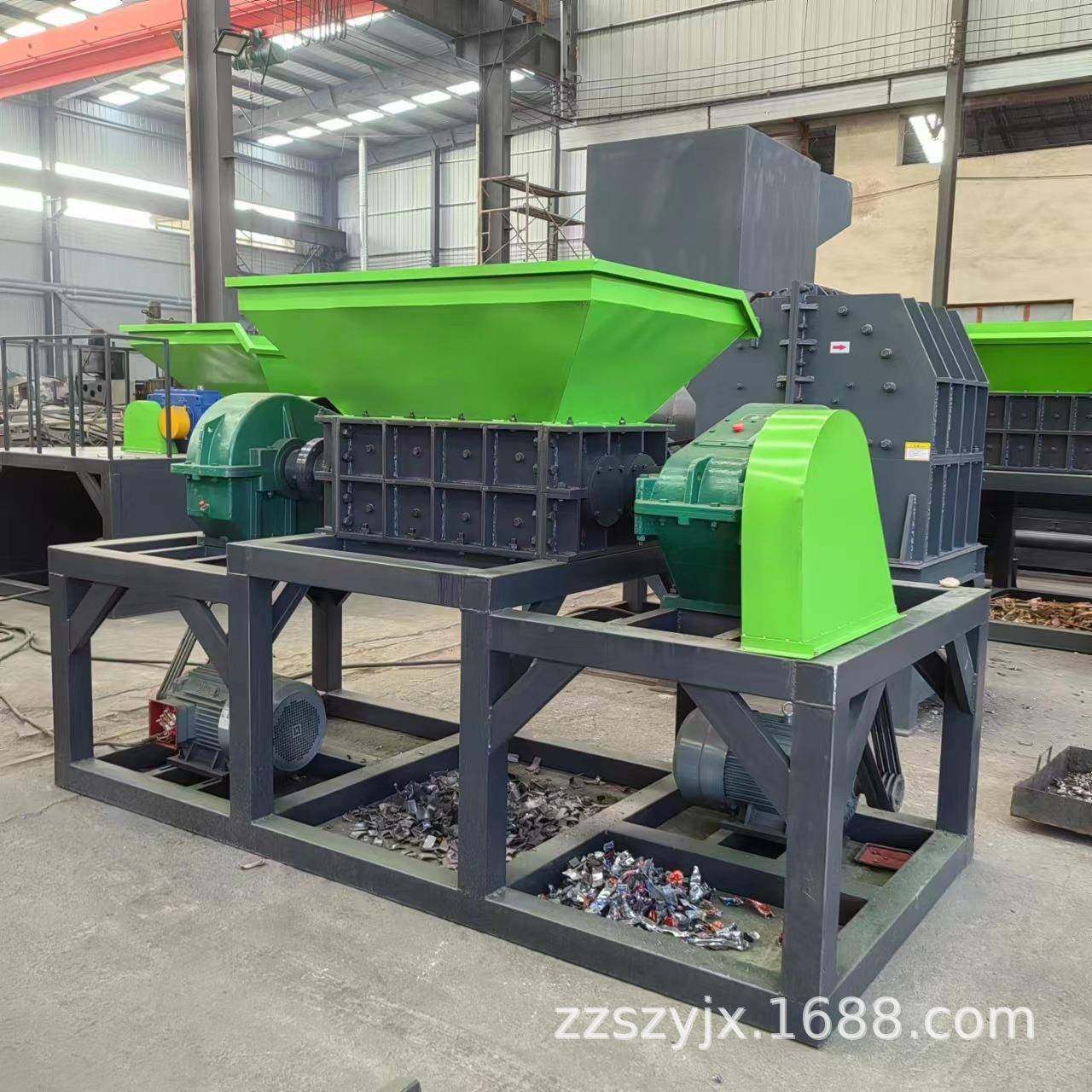 大儿板型波纹橡胶管扭撕裂机大棚膜童SSJ-800扭车粉碎机模废旧家