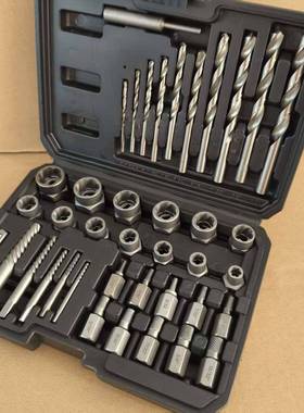 破损0受970损螺螺母栓取出器c4p反牙套筒六角生锈断丝取出工具