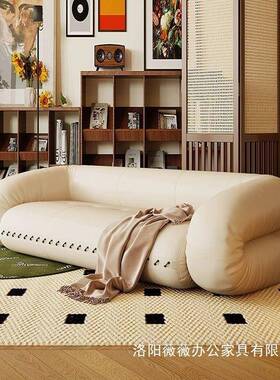 多功能发床小户懒型新款网红客厅折叠TKZ奶油沙风沙发床两人用猫