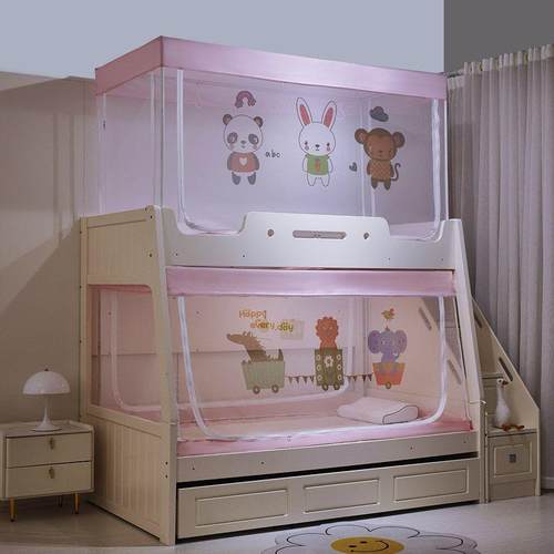 子母蚊帐梯童形支架上下铺用双RFX层儿床床高低上下床宿舍家单人