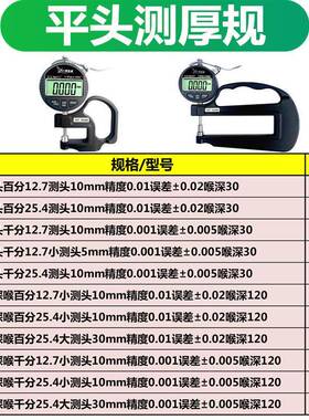 源恒平头测厚袋规数显度厚规纸EYS张薄膜胶布料线材料测厚仪厚度