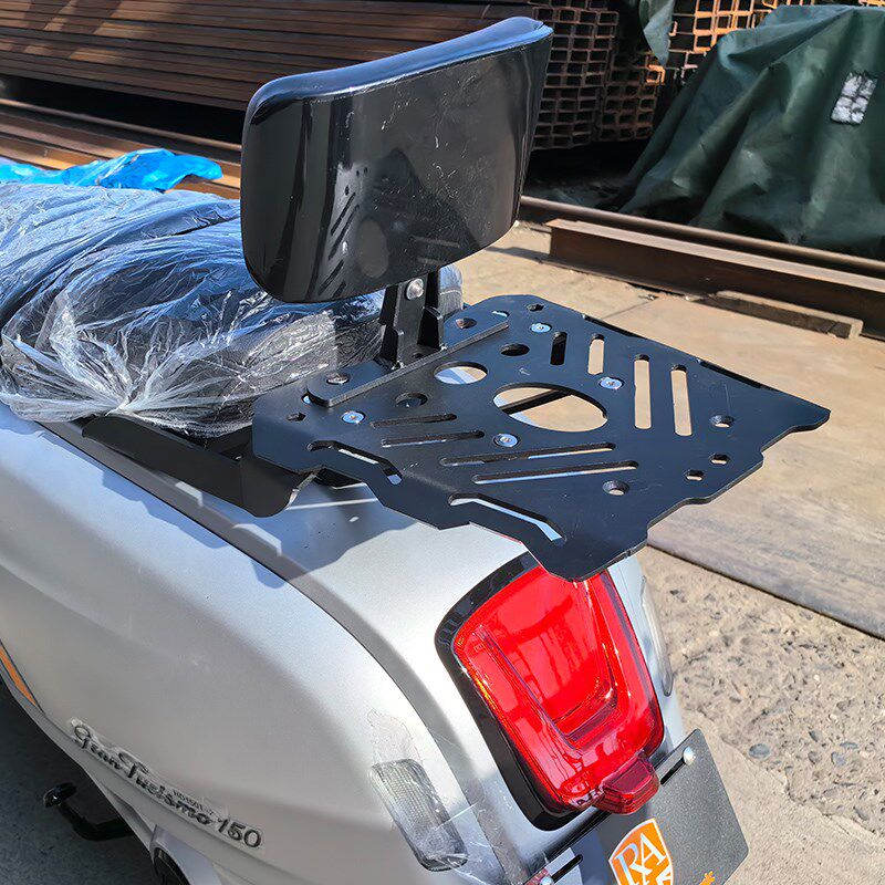 RA GT150橙标踏板摩托车改装加强后货架尾箱后备箱架靠背无损安装