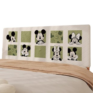 卡通床头罩套1米8老式实木床头靠背靠垫保护套可拆洗加厚四季通用