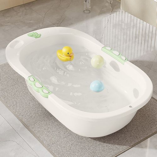 婴儿洗澡盆大号浴盆浴桶坐躺小孩家用宝宝不可折叠新生幼儿童用品