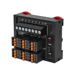 PLC传感器接线端子台排2线3线NPN接近开关PNP输入端子台S081T080