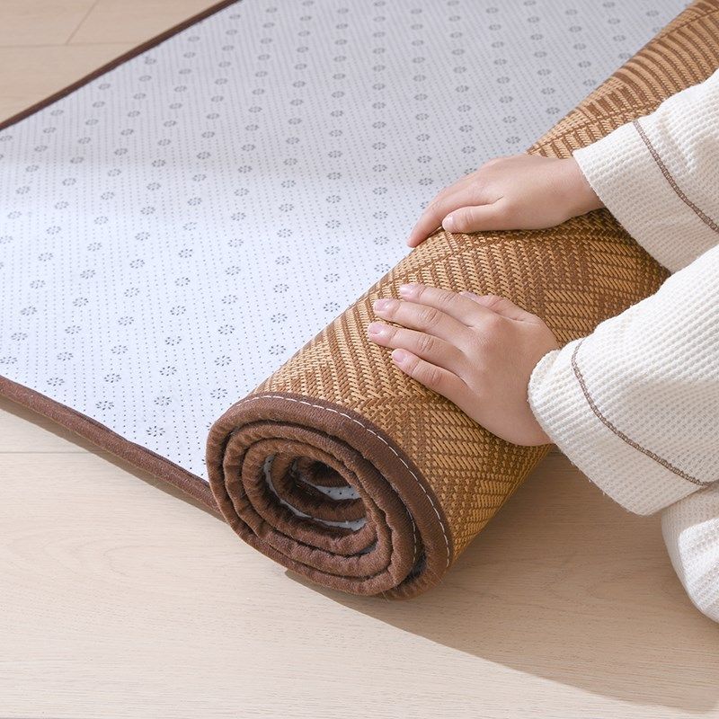 藤编凉席地毯夏季卧室床边地铺家用榻榻米客厅地垫席子软垫阳台,居家布艺,地毯,淘宝优惠券,粉丝福利购,淘宝优惠卷