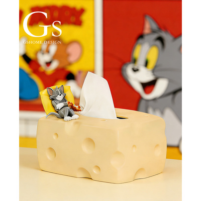【2026新款】汤姆奶酪纸巾盒摆件