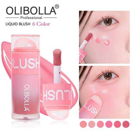 六色双头液体 Liquid Blush 水润易晕染防水持妆腮红棒外贸