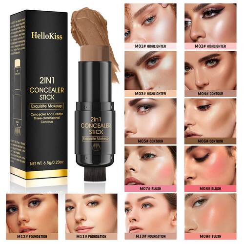修容棒 阴影棒自然立体阴影持久防水双头Contour Concealer Stick