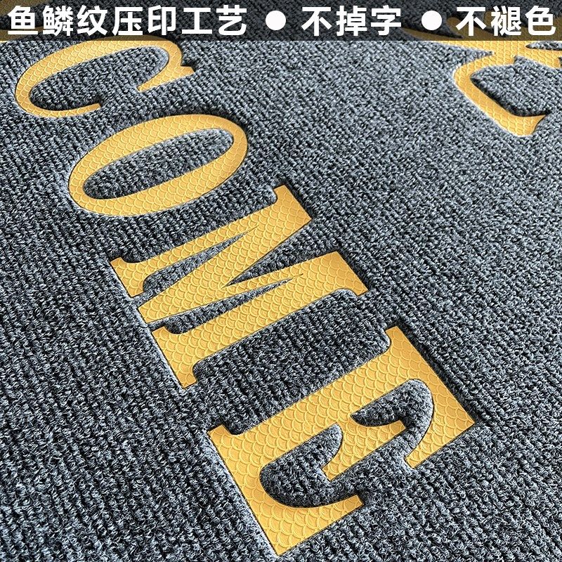 薄款欢迎光临门垫入户门口迎宾地毯玻璃门推拉门进门地垫脚垫商用