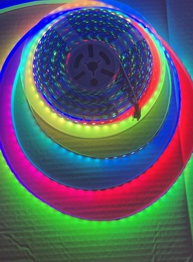 全彩幻彩RGB跑马流水灯带麦爵士变色可编程led灯带IC WS2811窄版