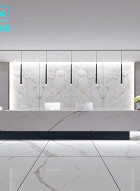 现代风大规0格岩板120x2400别墅星酒店电见下列视背墙板大堂景地