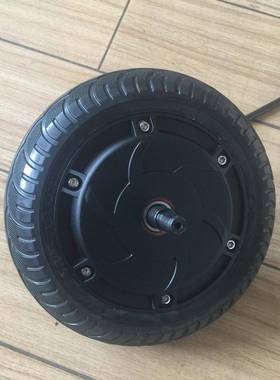 8寸电动滑74633板车电机无轮毂电机24-48V毂刹碟刹刷电子刹车