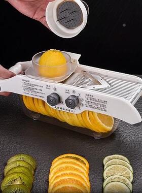 柠檬切器奶茶店果茶手动多家用片功能果蔬神器H808豆切丝水果切土