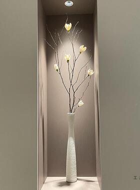 北欧玉天兰花长干枝花大号束落地花然干树枝手工干花开放F95TT75J