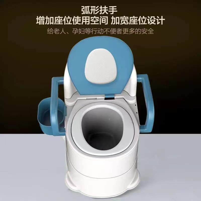 老人用可移动坐家便器床边防218臭携妇马桶便便孕盆尿桶成人坐便